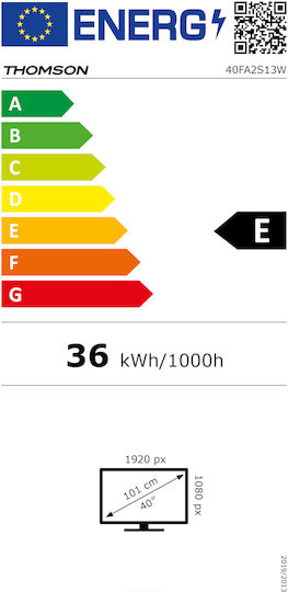 Thomson Smart Television 40" Full HD LED 40FA2S13W (2023) weergave 7