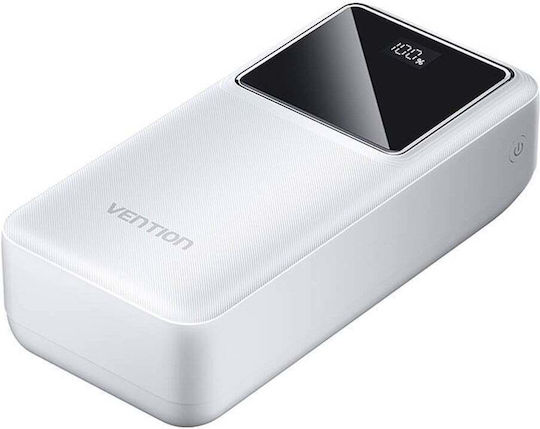 Vention FHMW0 Power Bank 30000mAh 22.5W with 2 USB-A Ports and USB-C Port White Ansicht 2