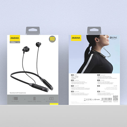 Dudao U5 Max Earbud Bluetooth Handsfree Earphones Black view 9