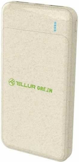 Tellur PD103 Power Bank 10000mAh 18W with 2 USB-A Ports and USB-C Port Power Delivery Green vue 2