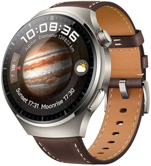 Huawei Watch 4 Pro Stainless Steel 48mm Waterproof with eSIM and Heart Rate Monitor (Dark Brown) view 2