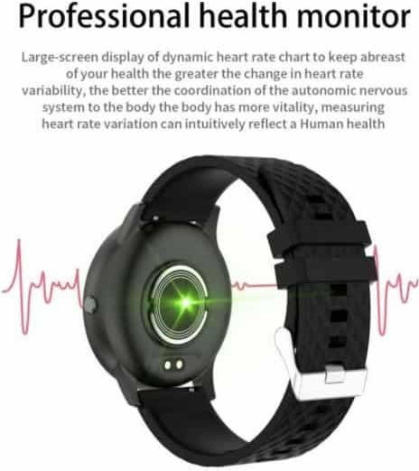 SW-27 Smartwatch with Heart Rate Monitor (Black) view 5