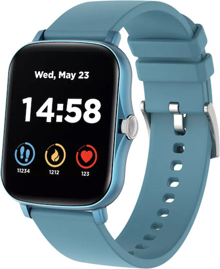 Canyon SW-79 Smartwatch with Heart Rate Monitor (Blue) view 1