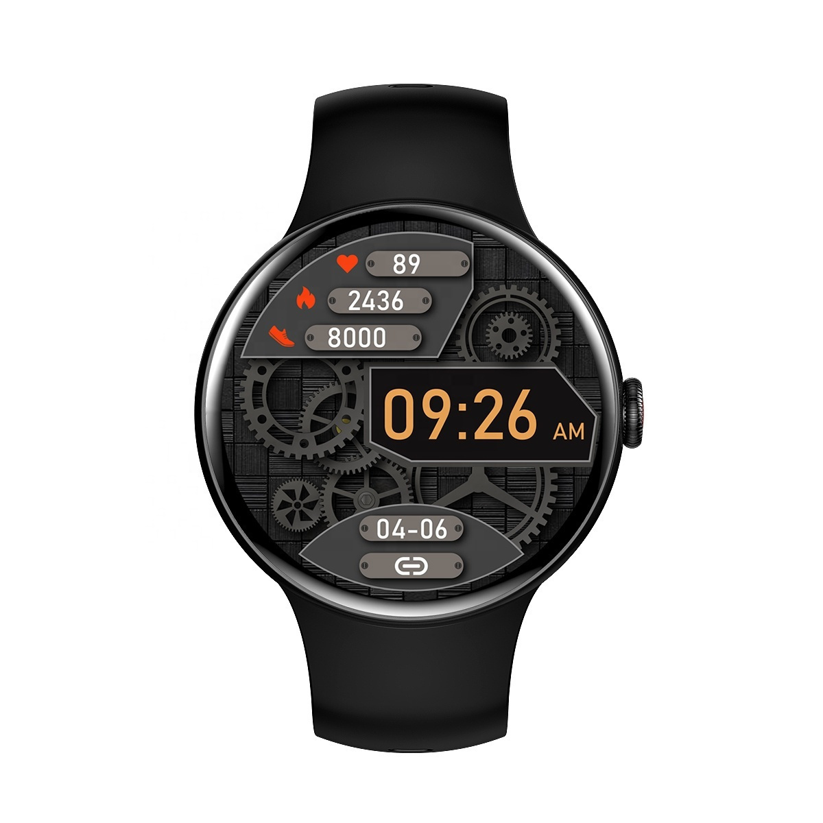 Pixel Fit Aluminium Smartwatch with Heart Rate Monitor Black view 2