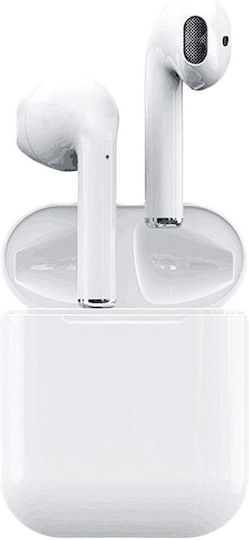 Lucas E02 Earbud Bluetooth Handsfree Earphones with Charging Case White view 4