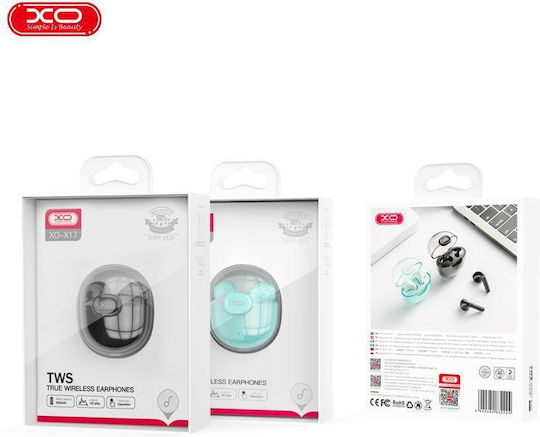 XO X17 Space Warehouse Earbud Bluetooth Handsfree Earphones with Charging Case Black view 6