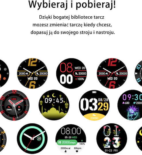 Gravity Gt1-1 Smartwatch with Heart Rate Monitor (Multicolour) vista 8