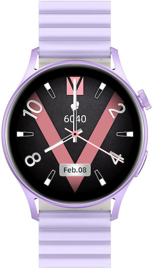 Kieslect Lora 2 Aluminium 41mm Smartwatch with Heart Rate Monitor (Purple) view 2