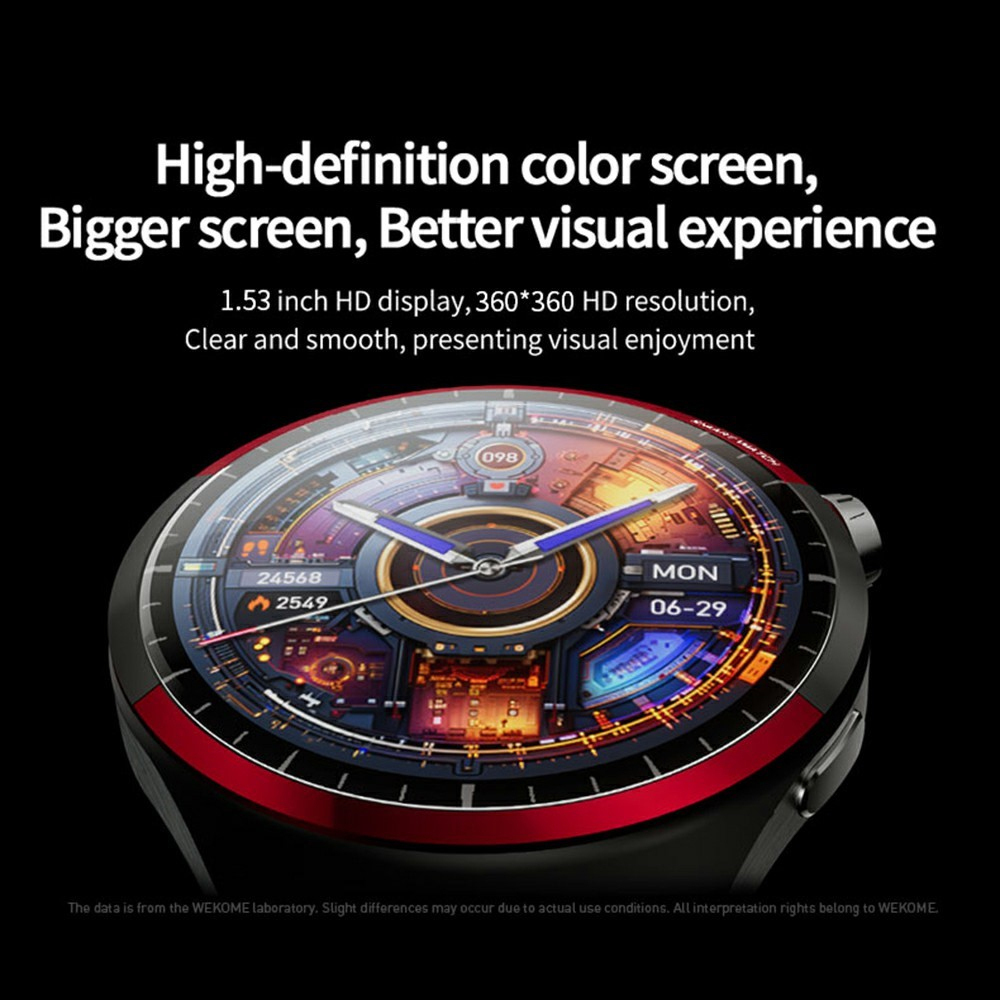 WK WH-05 Smartwatch with Heart Rate Monitor (Black) view 7