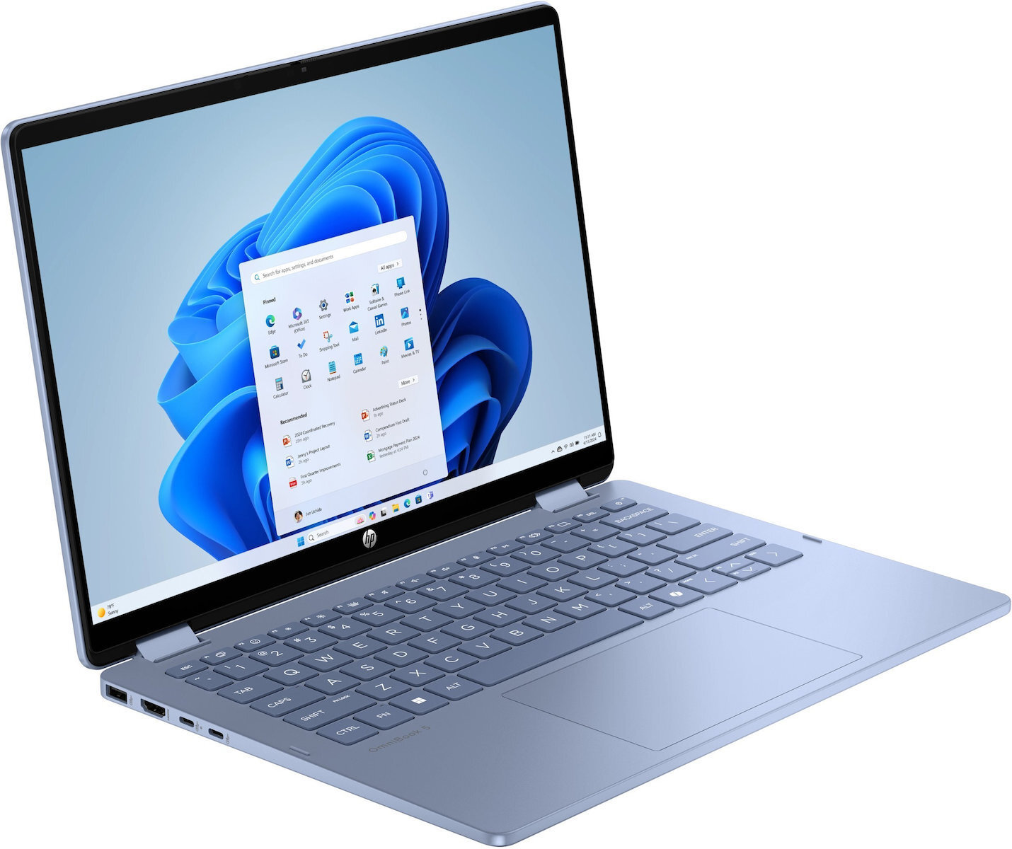 HP OmniBook 5 Flip 14-fp0004nw 14" FHD+ Touchscreen (Core 5-120U/16GB/512GB SSD/W11 Home) (US Keyboard) view 3
