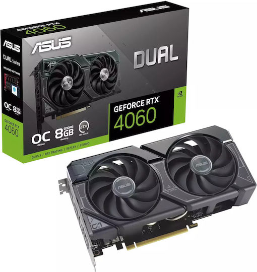 Asus GeForce RTX 4060 8GB GDDR6 Dual OC Graphics Card