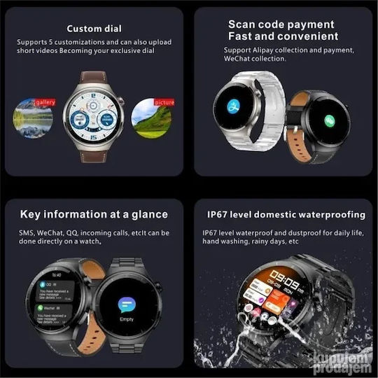 S20 MAX 46mm Smartwatch (Brown) view 4