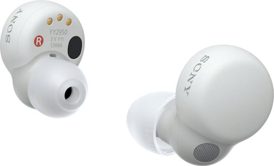 Sony LinkBuds S Bluetooth Handsfree Earphones with Sweat Resistance and Charging Case White view 3