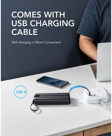 Veger VP2047 Power Bank 20000mAh with USB-A Port and USB-C Port Black view 7