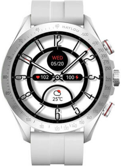 Haylou Solar Pro Smartwatch with Heart Rate Monitor (Silver) view 1