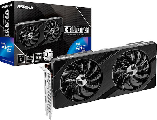 ASRock ARC A580 8GB GDDR6 Clallenger OC Graphics Card (90-GA3JZZ-00UANF)