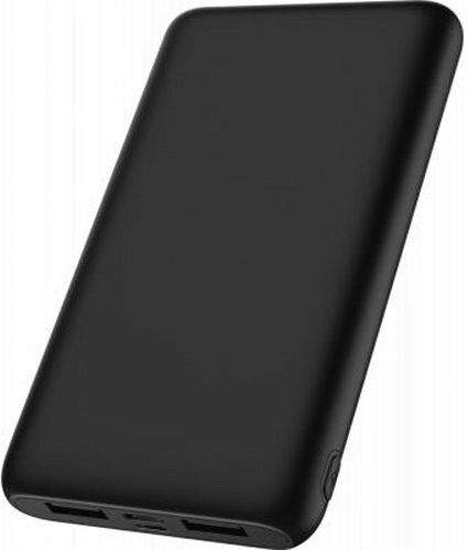 WOW Power Bank 10000mAh 10W with 2 USB-A Ports and USB-C Port Black
