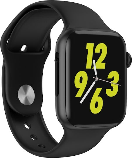 W34 Smartwatch with Heart Rate Monitor (Black)