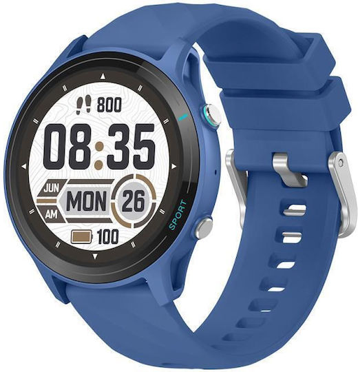 Devia WT3 Smartwatch with Heart Rate Monitor (Blue) view 1
