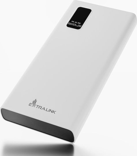 Extralink EPB-067W Power Bank 10000mAh 22.5W with 2 USB-A Ports and USB-C Port White view 4