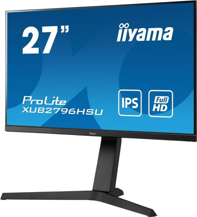 Iiyama ProLite XUB2796HSU-B1 27" FHD 1920x1080 IPS Monitor with 4ms GTG Response Time view 4