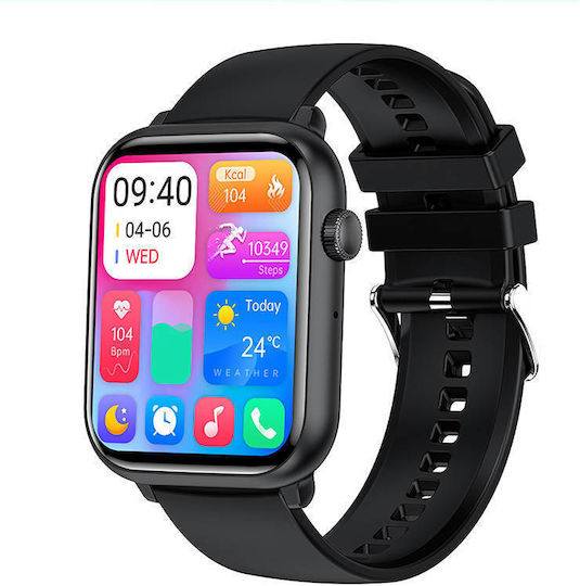 Colmi C80 Smartwatch with Heart Rate Monitor (Black)