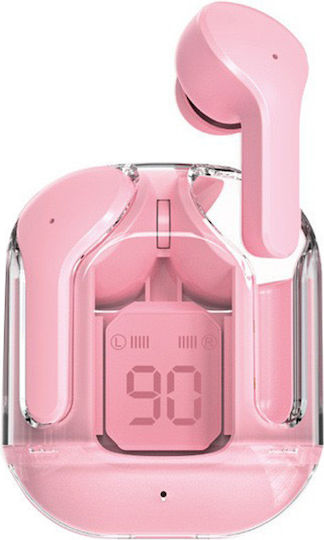 HK6 In-ear Bluetooth Handsfree Earphones with Charging Case Pink