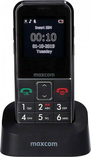 MaxCom MM735 Single SIM Mobile with Large Buttons Black view 5