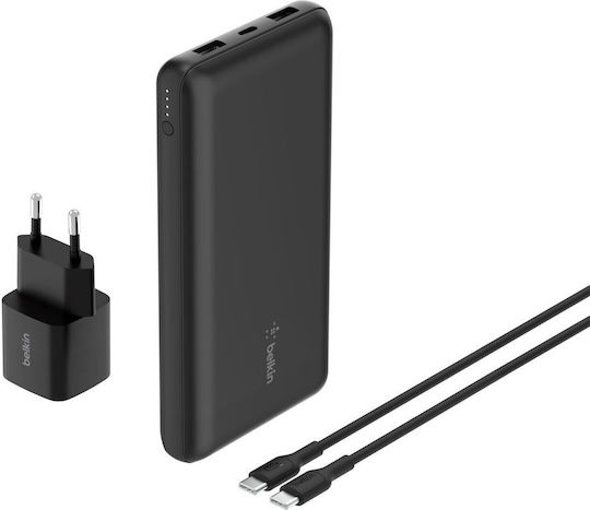 Belkin BoostCharge Set Power Bank 20000mAh with USB-A Port and 2 USB-C Ports Black view 2
