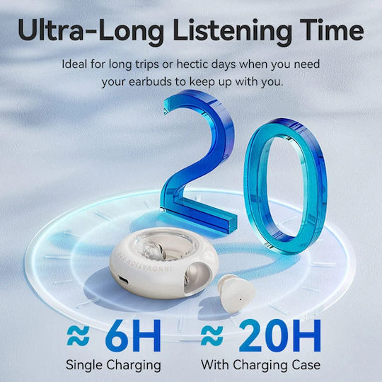 Vention T17 In-ear Bluetooth Handsfree Earphones with Sweat Resistance and Charging Case Beige view 9