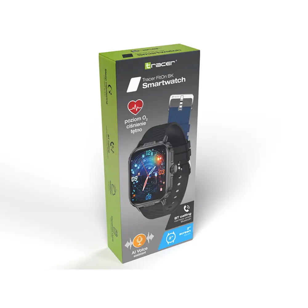 Tracer FitOn Smartwatch with Heart Rate Monitor Black view 6