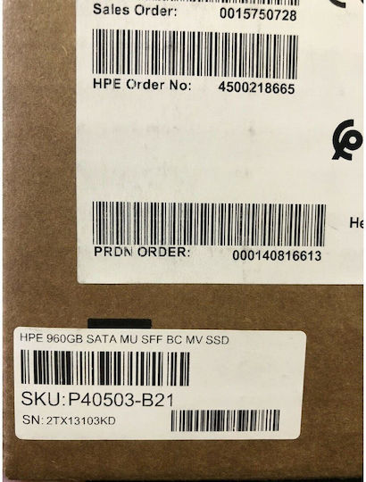 HP SFF BC SSD 960GB 2.5'' SATA III Connection view 4