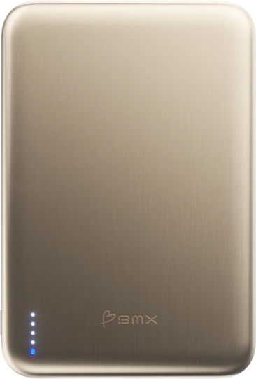 BMX SolidSafe Air MagSafe Power Bank 5000mAh 15W with USB-C Port Gold