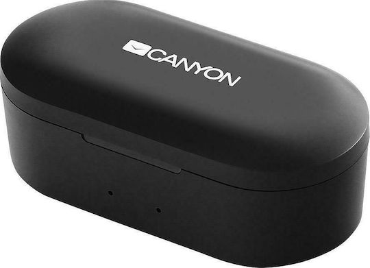 Canyon CND-TBTHS2B In-ear Bluetooth Handsfree Earphones with Charging Case Black view 3