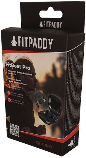 Fitpaddy FitBeat Pro Open Ear Bluetooth Handsfree Earphones with Sweat Resistance and Charging Case Black vue 3