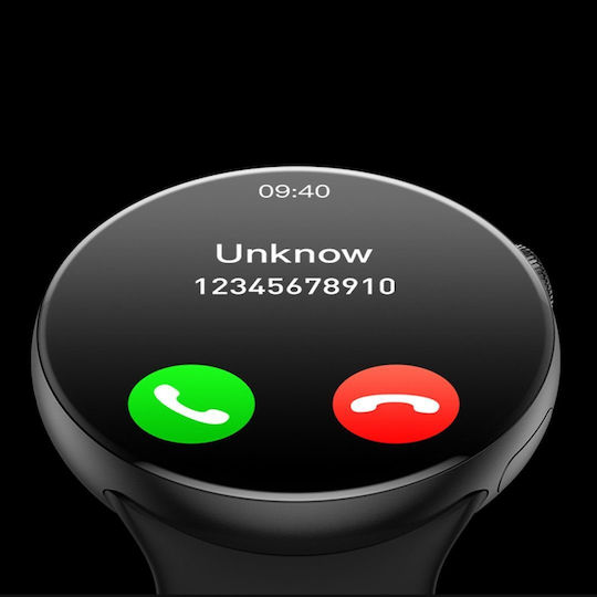 Microwear W8 Pro 39mm Smartwatch with Heart Rate Monitor (Black) view 5