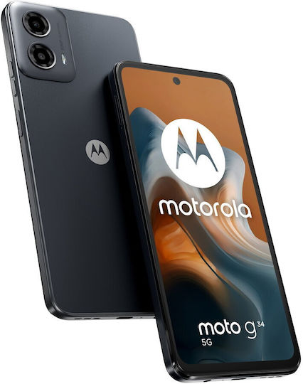 Motorola Moto G34 5G Dual SIM (4GB/128GB) Charcoal Black view 1