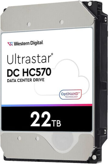 Western Digital Ultrastar DC HC570 512E SE P3 DC 22TB HDD Hard Drive 3.5" SAS 3.0 7200rpm with 512MB Cache for Server 0F48052 view 4