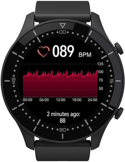 Media-Tech Activeband Genua MT870 Smartwatch with Heart Rate Monitor (Black)
