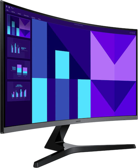 Samsung Essential Monitor S3 S39GD VA Curved Monitor 27" FHD 1920x1080 with Response Time 4ms GTG view 2