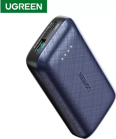 Ugreen PB178 Power Bank 10000mAh 20W with USB-A Port and USB-C Port Power Delivery / Quick Charge 3.0 Blue