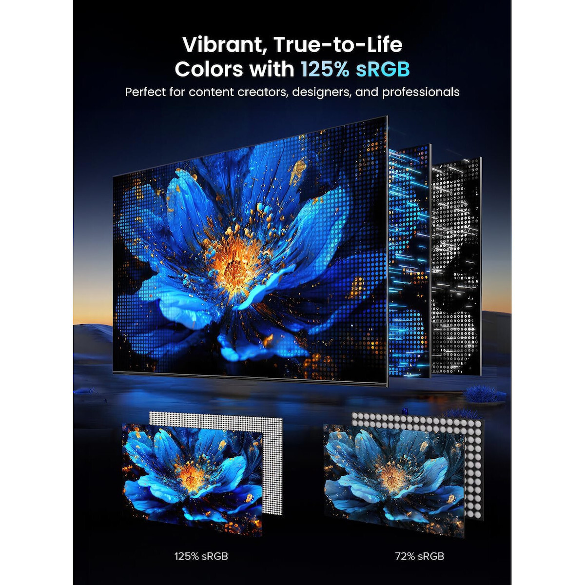 UPERFECT X002FL9H1D IPS Gaming Monitor / Φορητό Monitor 18.5" FHD 1920x1080 vue 2
