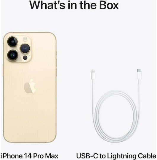 Apple iPhone 14 Pro 5G (6GB/256GB) Gold view 7