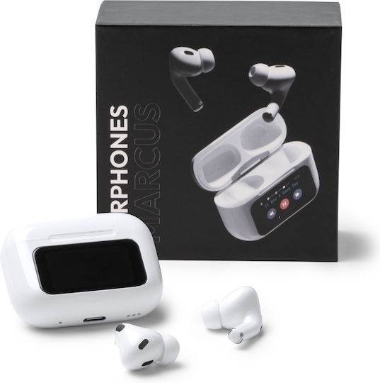 Marcus In-ear Bluetooth Handsfree Earphones with Charging Case White view 5