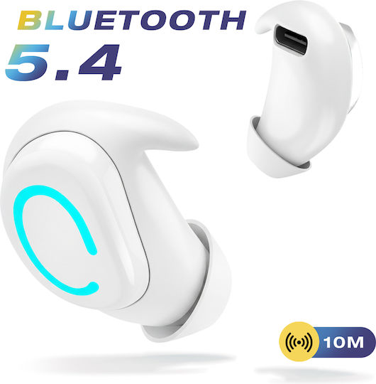Avizar In-ear Bluetooth Handsfree Earphones White view 2