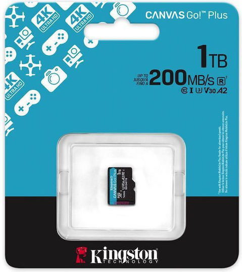 Kingston SDXC 1TB U3 V30 A2 UHS-I 200MB/s with Adapter view 1