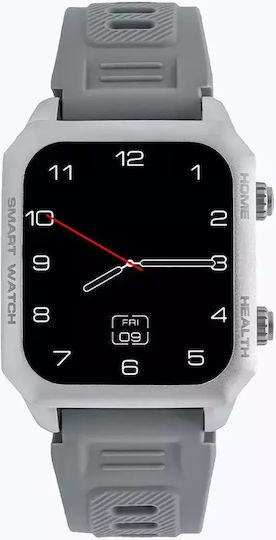 Watchmark Focus Aluminium Smartwatch with Heart Rate Monitor (Silver)
