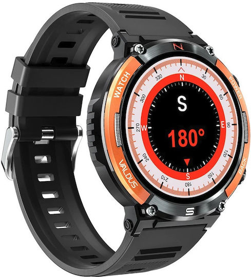 Valdus VL10 Smartwatch with Heart Rate Monitor (Black) view 3