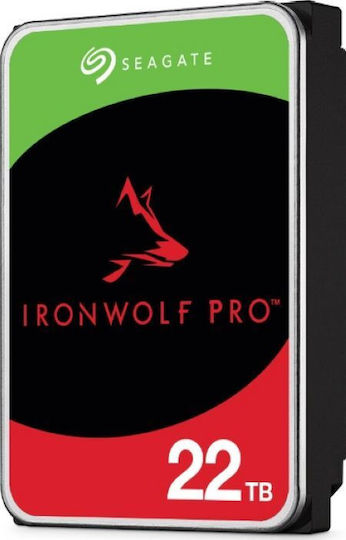 Seagate IronWolf Pro 22TB HDD Hard Drive 3.5" SATA III 7200rpm with 512MB Cache for Desktop ST22000NT001 view 2