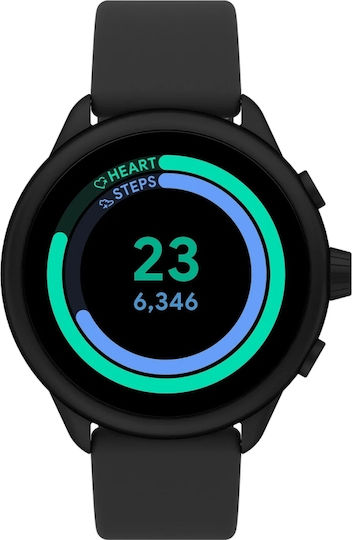 Fossil Gen 6 Wellness Edition Stainless Steel 44mm Smartwatch with Heart Rate Monitor (Black) view 5